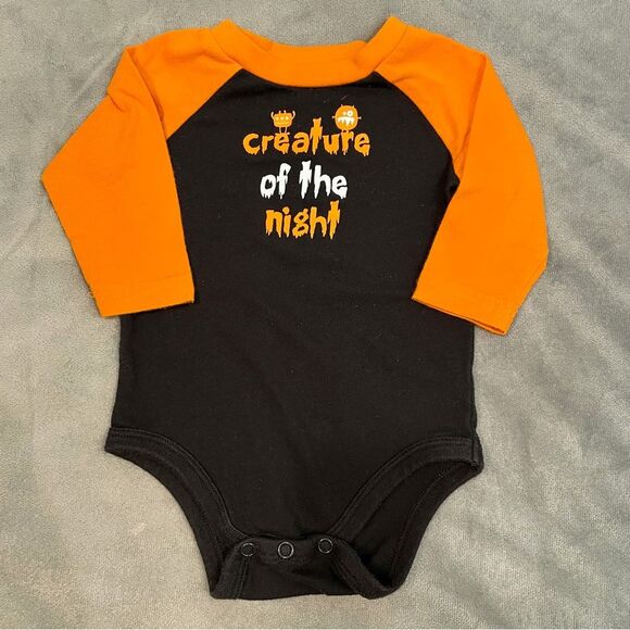 4/$10 - Okie Dokie Halloween Baby Bodysuit - Picture 1 of 3